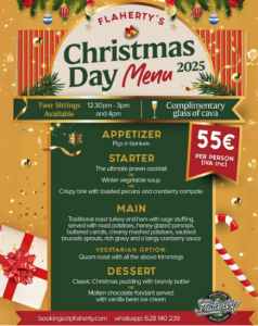 Menú Navidad Flaherty's